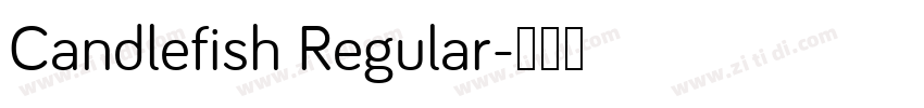 Candlefish Regular字体转换